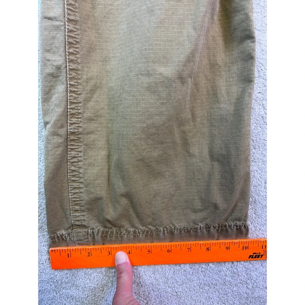 American Eagle Cargo Pants Men 32x30 Tan Ripstop AE-3 Field Trousers y2k Grunge